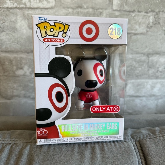 Funko POP Target Bullseye in Mickey Ears Vinyl Figure - Picture 3 of 7